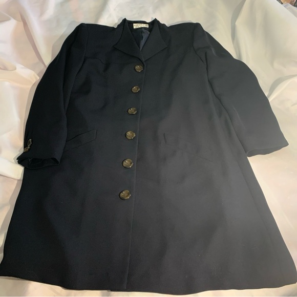 Kasper Dresses & Skirts - Kasper ASL Coat Shift Dress Lined Size 12P Black Women's Coat